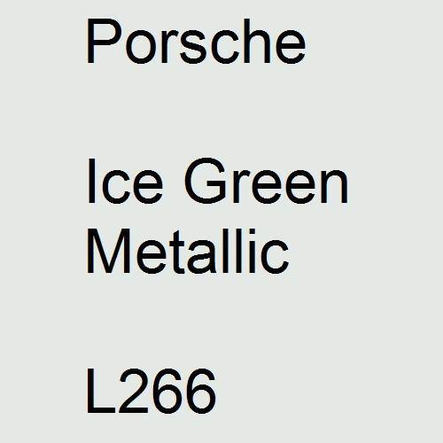 Porsche, Ice Green Metallic, L266.